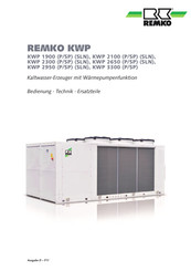 REMKO KWP 2100 SLN Bedienung - Technik - Ersatzteile