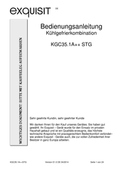 exquisit KGC35.1A++ STG Bedienungsanleitung