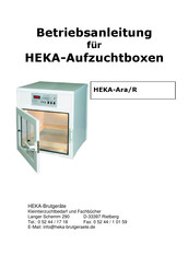 heka Ara/R Betriebsanleitung