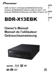 Pioneer BDR-X13EBK Gebrauchsanweisung