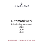 Junghans J820 Bedienungsanleitung