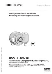Baumer HOG 11 DNV GL Montage- Und Betriebsanleitung