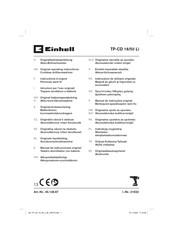 EINHELL TP-CD 18/50 Li Originalbetriebsanleitung