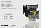 Kohler Engines KDW 1404 Bedienungsanleitung