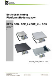 KERN EOE XL Serie Betriebsanleitung
