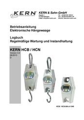 KERN HCB 0.5T-3 Betriebsanleitung