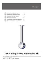 Nordpeis Me Ceiling Stove without DV kit Installations- Und Benutzerhandbuch