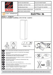 SCIAE ELECTRA 36 37 11SG3410 Montageanleitung
