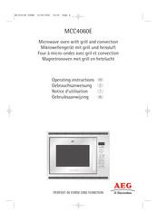 AEG Electrolux MCC4060E Gebrauchsanweisung