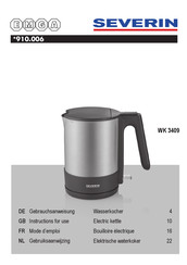 SEVERIN WK 3409 Gebrauchsanweisung