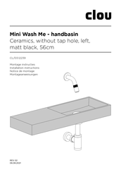 Clou Mini Wash Me CL/03.12239 Montageanweisungen