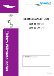 Behncke EWT 80-40 Betriebsanleitung