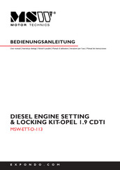 MSW Motor Technics MSW-ETT-O-113 Bedienungsanleitung