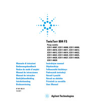 Agilent Technologies X3511-64011 Bedienungshandbuch