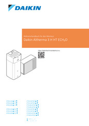 Daikin Altherma 3 H HT ECH2O ETSHB16P50E-Serie Referenzhandbuch Für Den Monteur