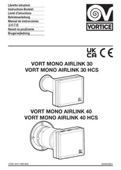Vortice VORT MONO AIRLINK 30 HCS Betriebsanleitung