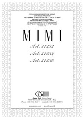 Gessi MIMI 31232 Bedienungsanleitung