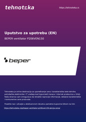 Beper P206VEN150 Betriebsanleitung