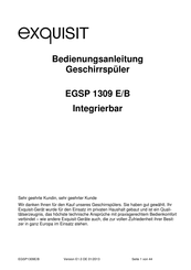 exquisit EGSP 1309 E/B Bedienungsanleitung