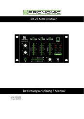 Pronomic DX-26 Bedienungsanleitung