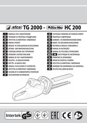 EMAK Efco TG 2000 Betriebs- Und Wartungsanleitung
