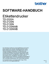 Brother TD-2020A Softwarehandbuch