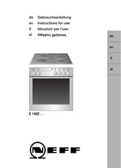 NEFF E 1422 Serie Gebrauchsanleitung