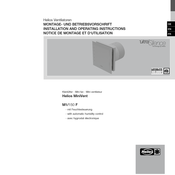 Helios MiniVent M1/150 F Montage- Und Betriebsvorschrift