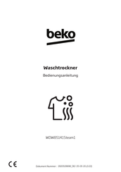 Beko WDW85141Steam1 Bedienungsanleitung