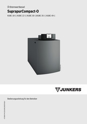 Junkers SuprapurCompact-O KUBC 49-1 Bedienungsanleitung