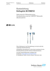 Endress+Hauser Deltapilot M FMB50 Kurzanleitung