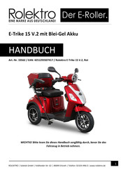 Rolektro E-Trike 15 V.2 2021 Handbuch
