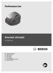 Bosch Performance Line 0 275 007 041 Originalbetriebsanleitung