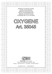 Gessi OXYGENE 35045 Installationsanweisung