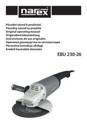 Narex EBU 230-26 Originalbetriebsanleitung