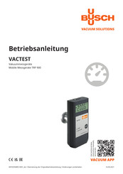 Busch VACTEST TRP 900 Betriebsanleitung