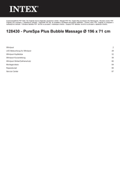 Intex PureSpa Plus Bubble Massage Benutzerhandbuch