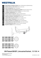 Westfalia 321 505 300 107 Montage- Und Betriebsanleitung