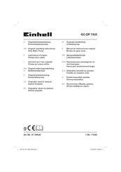 EINHELL GC-DP 7835 Originalbetriebsanleitung