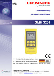 GHM GREISINGER GMH 3201 Betriebsanleitung