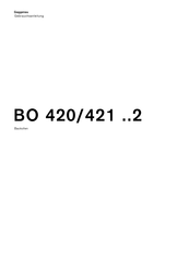 Gaggenau BO 420 2 Serie Gebrauchsanleitung