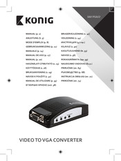 Konig SAS-VGA12 Anleitung
