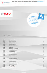 Bosch BGBS4 Serie Gebrauchsanleitung
