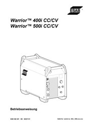 ESAB Warrior 400i CC/CV Betriebsanweisung