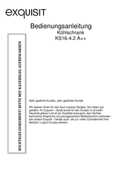 exquisit KS16-4.2 A++ Bedienungsanleitung