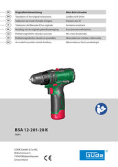 Gude BSA 12-201-20 K Originalbetriebsanleitung