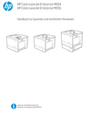 HP Color LaserJet Enterprise M554 Handbuch Zu Garantie Und Rechtlichen Hinweisen