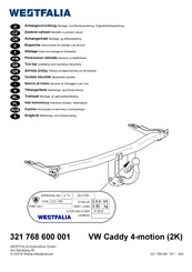 Westfalia 321 768 600 001 Montage- Und Betriebsanleitung