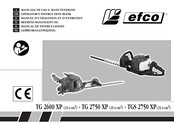 Efco TG 2750 XP Bedienungsanleitung
