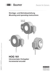 Baumer HOG 161 Montage- Und Betriebsanleitung